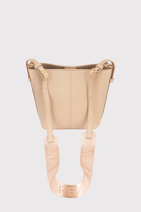 Zoozie Bags Tokyo Bolso de Hombro Cuero PU Crema Elegante Versátil para Mujer Largo 25cm Ancho 7cm Alto 18cm